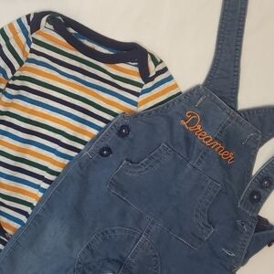 5/$30 CAT & JACK Lined Overall Set